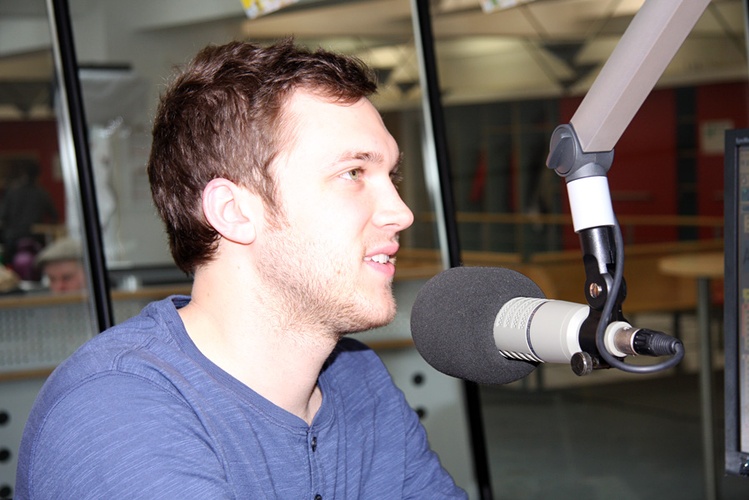 Phillip Phillips at HitRadio Antenne in Germany Phillip
