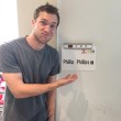 Phillip getting ready to perform on Sukkiri TV. Photo: Phillip Phillips